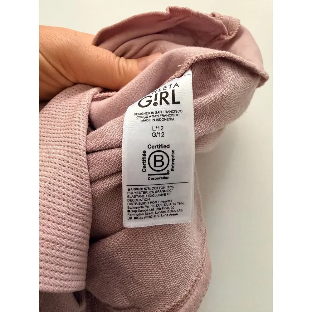 Athleta Girl Retroterry Skort - Dusty Mauve Pink (L 12)